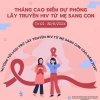 Không có HIV ở mẹ - Không lây truyền HIV cho con