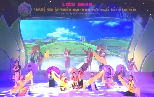 Đoàn nghệ thuật măng non Nhà Thiếu Nhi tỉnh Điện Biên tham gia Liên hoan Nghệ thuật thiếu nhi khu vực phía Bắc năm 2018